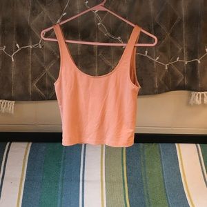 FOREVER 21 PEACH CROP TANK